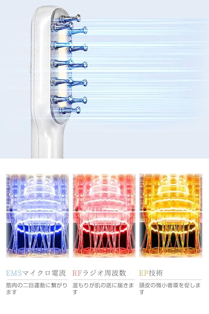 値下げしました！エステサロン　EMS Amazon.co.jp: 電気ブラシ サロン級多機能EMSブラシ 頭皮・顔